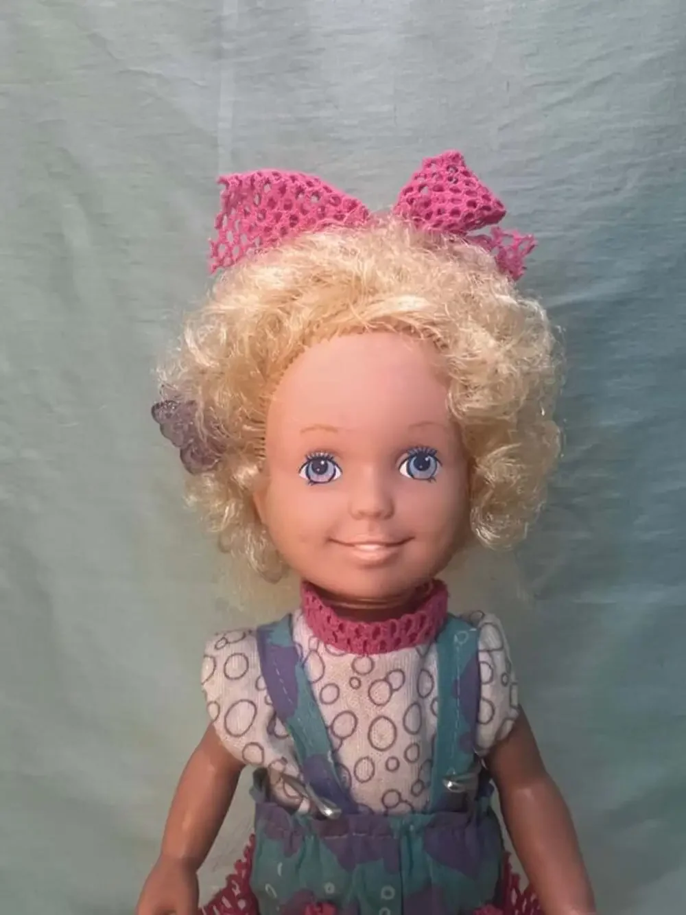 Vintage 1987 Playskool Dolly Surprise Holly Doll-Hair Grows-Works